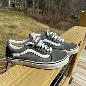 Vans Gray and White Women's Sneakers